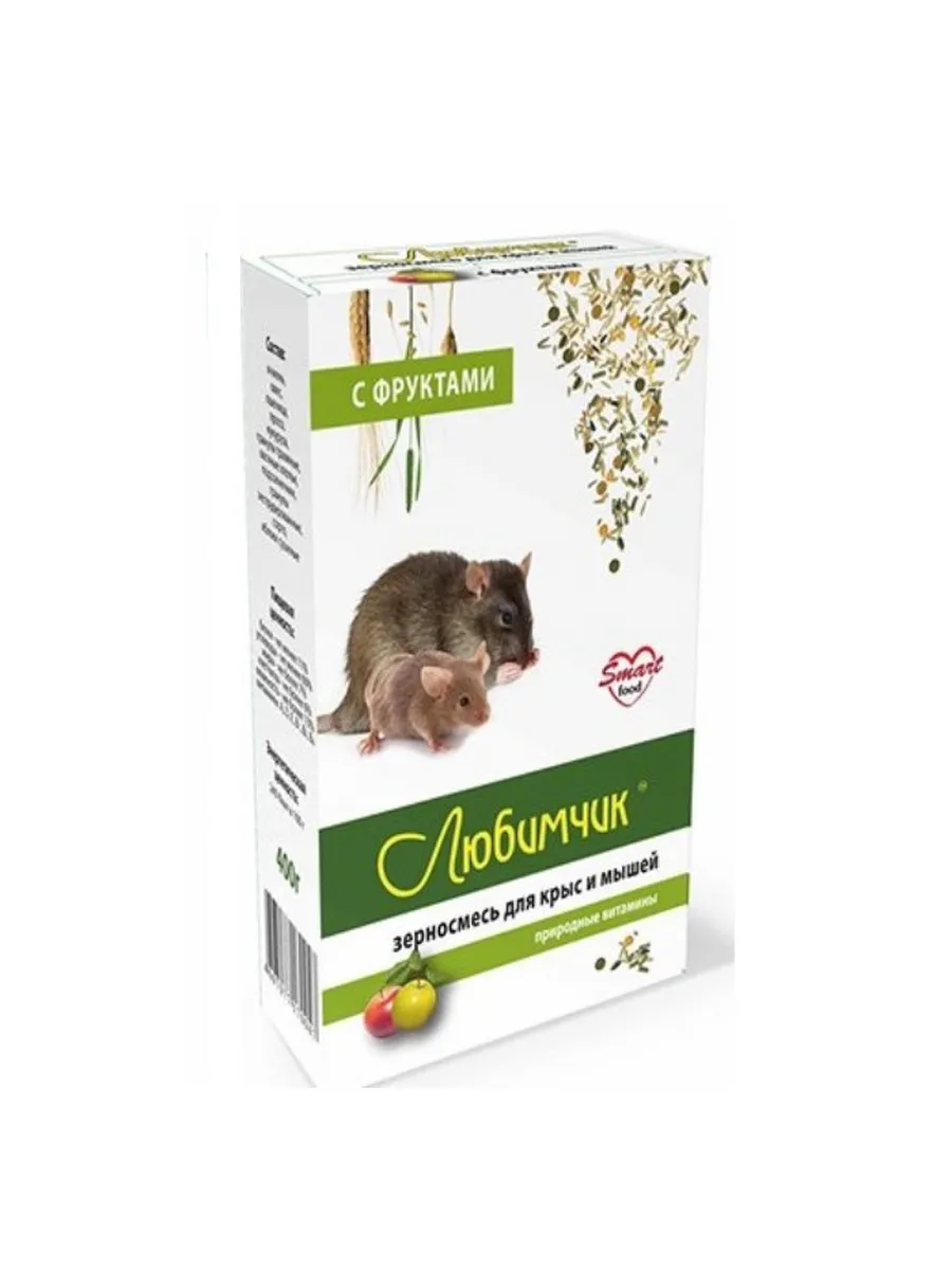 Корм д/крыс 400 гр любимчик