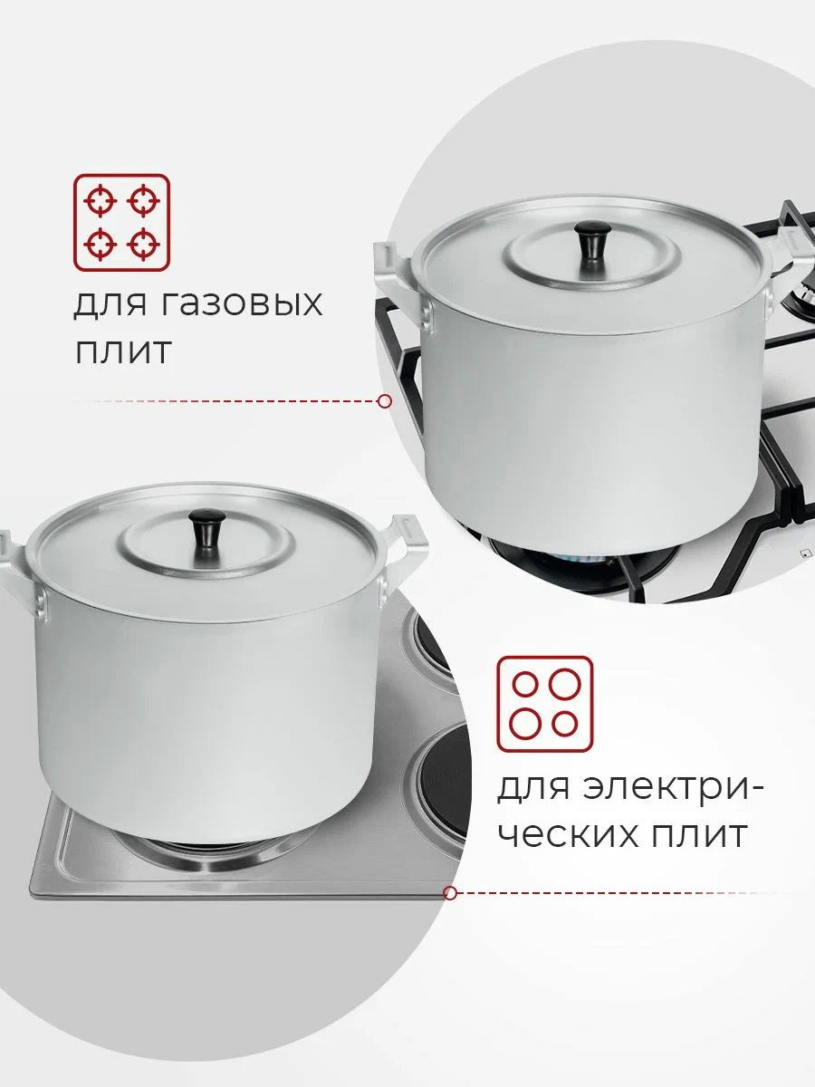Кастрюля алюм 2,5 л 14025
