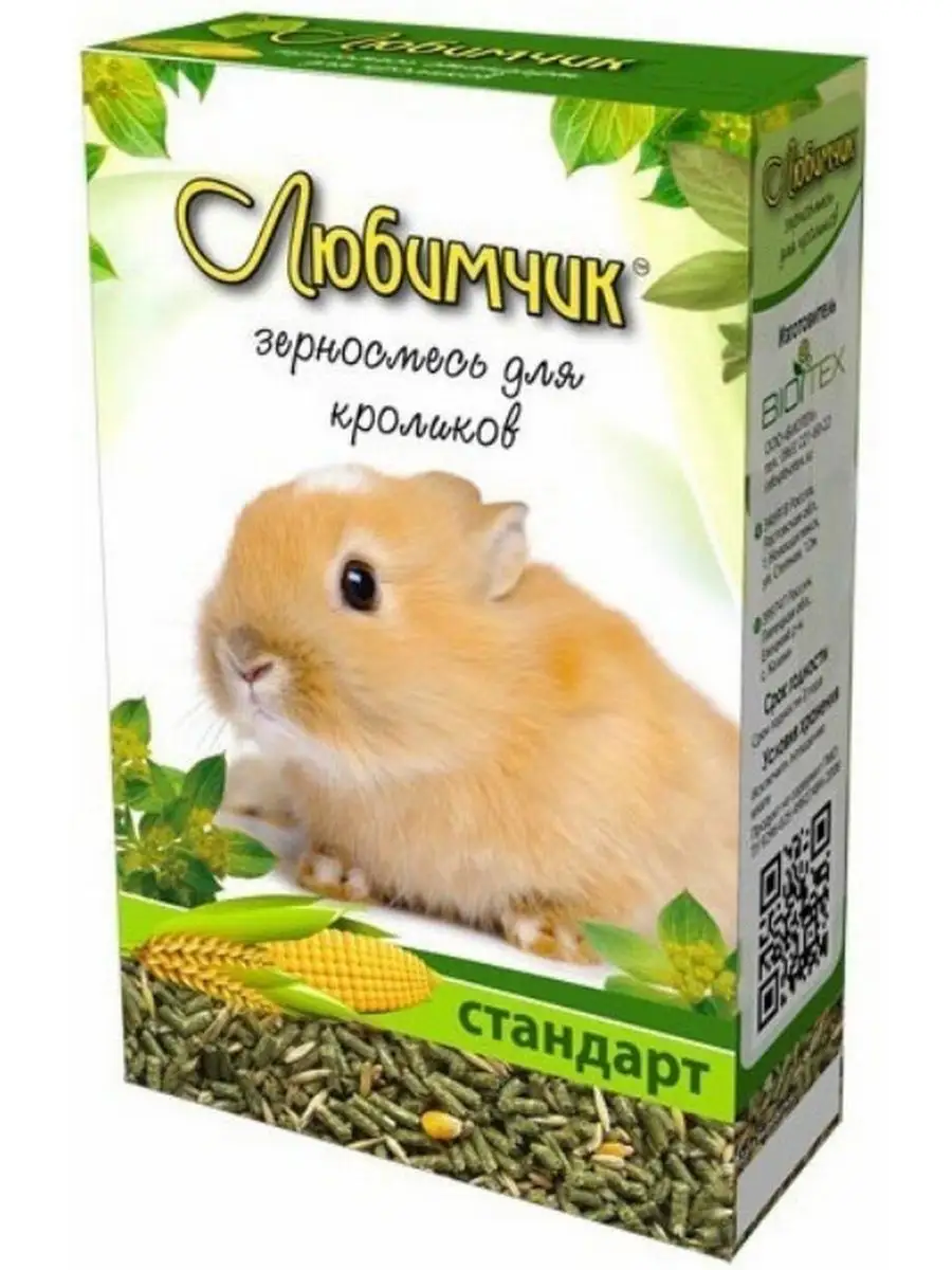 Корм д/кроликов 400 гр любимчик