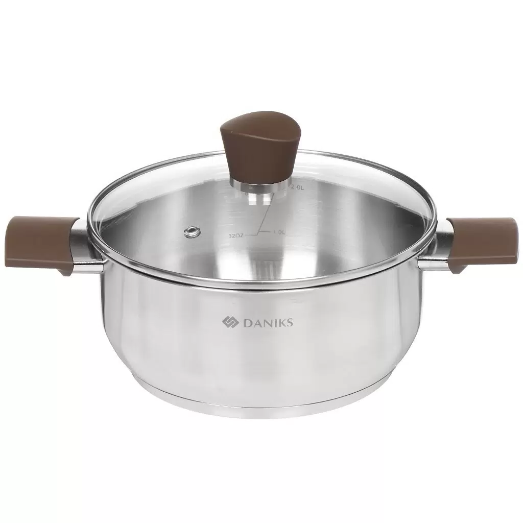 Кастрюля нерж DANIKS  4,8 л