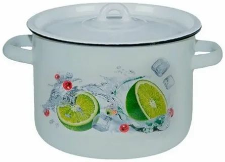 Кастрюля эмаль 4,5 л Мохито